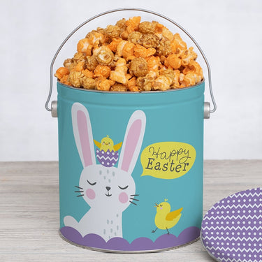 Happy Hoppy Easter Mixed Cheesy Cheddar and Caramel Popcorn Gift - Ships 4/1